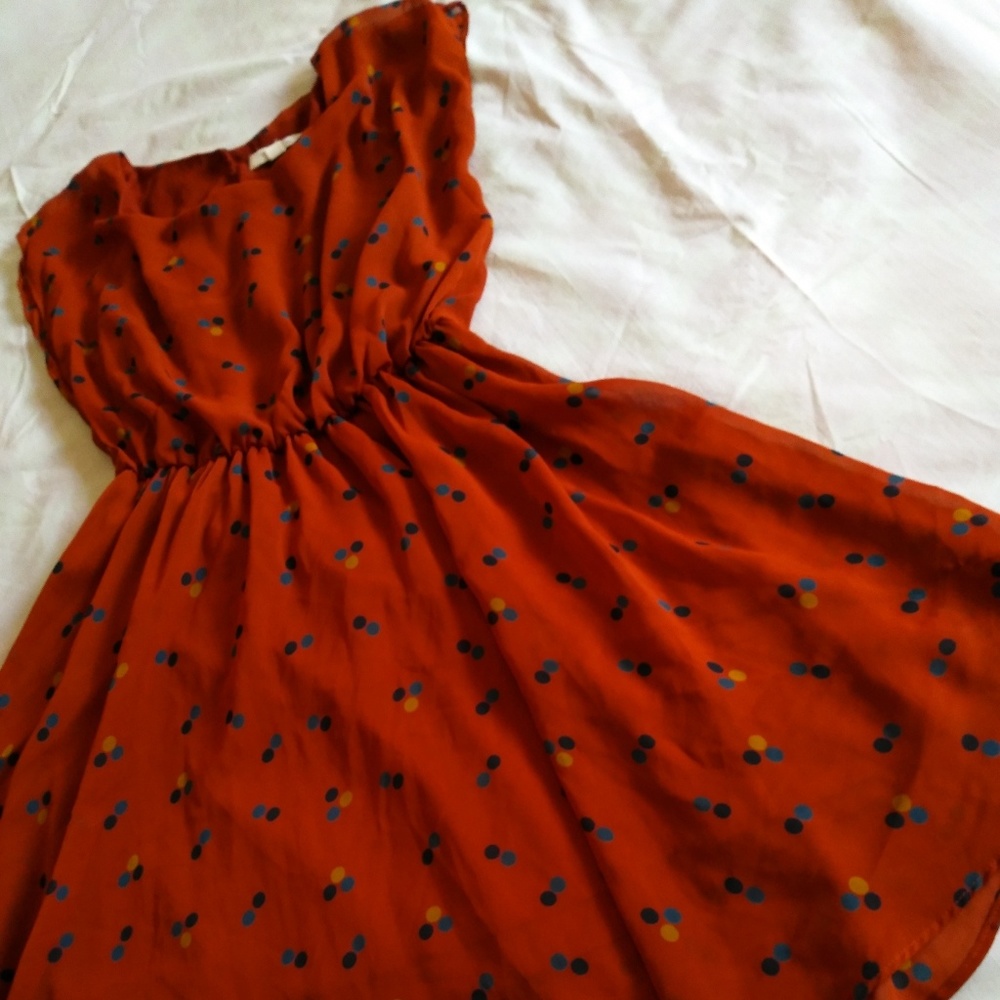 Red Orange Dress